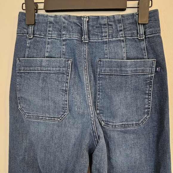 Anthropologie Blue Wide Leg Jeans - Picture 7 of 13